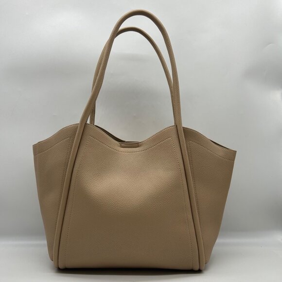 The Everly Hobo | Pebbled Hobo Bag | by Antik Kraft – MMS Brands MMS Brands Beige Pebbled Leather Hobo-Style Shoulder Bag